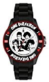 One Direction - ONED04S - Montre Mixte - Quartz Analogique - Cadran Noir - Bracelet Silicone Noir - Small