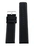 Oozoo Bracelet XXL Extra Long Bracelet de rechange pour OOZOO Montres etc. – 24 mm – Couleur : Noir