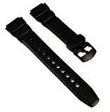 Original Casio Bracelet de Montre Resin 18mm noir W-S200H, W-S210H