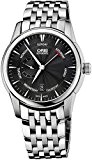Oris Artelier Automatic Small Second Pointer Day Date Steel Mens Watch Black Dial 745-7666-4054-MB