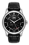 Oris Artelier Automatic Small Second Pointer Day Steel Mens Strap Watch Black Dial 745-7666-4054-LS