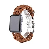 Ouneed® pour Apple Watch 42mm , Nylon Tissé Bracelet de Remplacment (B)