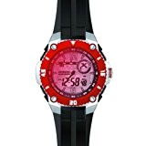 Oxbow - 4546001 - Montre Homme - Quartz Digital - Cadran Rouge - Bracelet Plastique Noir
