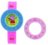 Peppa Pig - PEP3 - Montre Enfant - Quartz - Pédagogique - Bracelet Plastique Rose