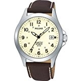 Pulsar Men's Kinetic White Dial Military Style Strap Watch - PAR167X1