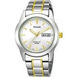 Pulsar Men's Kinetic White Dial Two-Tone Bracelet Watch - PD2027X1