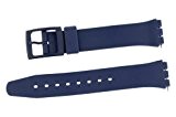 puregrey bande de rechange plastique Band 17 mm pour Swatch Uhren bleu crayons de rechange inclus