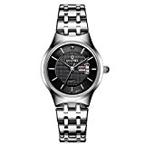QIANBA Q8029WBK 2016 haut femmes marque de luxe display jour et date de montres bracelets - montres étanches en acier ...