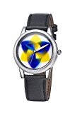 Rainbow Watch - AV21A-B-SB-tr - Montre Mixte - Quartz - Analogique - Bracelet Cuir Noir