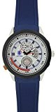 Relojes Calgary Daikoku Prix Montre pour homme de la collection Aventure avec bracelet en caoutchouc bleu et cadran gris avec ...