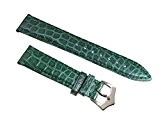 remplacement pour les garçons des filles en cuir véritable alligator vert de luxe écailles rondes élégant de bracelets de montres ...