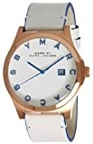 Rose Gold Tone Stainless Steel Case White Tone Dial Leather Bracelet Date Display