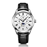 Rotary - GS00650/01 - Affichage chronographe - Bracelet Cuir - Noir - Cadran - Blanc - Hommes