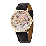 SAMGU New Vintage Terre Carte du monde watch en alliage Femmes Hommes analogiques montres à quartz