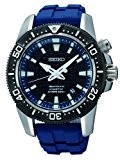 Seiko - SKA563 - Diver's - Montre Homme - Automatique Analogique - Cadran Noir - Bracelet Polyuréthane Bleu
