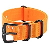 Shark Bracelet de Montre Army Bracelet Nylon Orange Sportive Militaire dehor WTL069