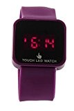 SODIAL(R)Unisexe Colore Ecran Tactile Numerique LED Date et Heure Montre-bracelet Violet