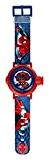 Spiderman Short de montre numérique avec cadran rouge affichage numérique et sangle en plastique bleu spm59