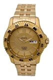 Stainless Stee Seiko 5 Gold Dial Automatic Link Bracelet