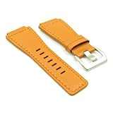 StrapsCo Orange Bande de montre en cuir véritable pour Bell & Ross Taille 24 mm