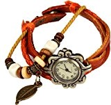 Style bohème [] imperméable en cuir fait main rétro pendentif papillon [Montre] tendance de luxe élégant bracelet tissage autour de ...