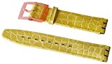 Swatch ASAP100 - Bracelet pour montre, cuir, couleur: jaune