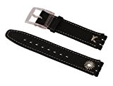 Swatch ASAP101 - Bracelet pour montre, cuir, couleur: marron