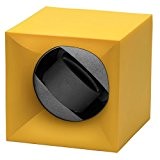 Swiss Kubik StartBox simple montre Enrouleur en jaune finition soft touch