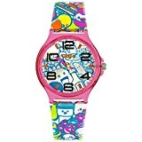 Teenie-Weenie Chic-Watches - Chat dans de style de Manga - montres pour femmes et enfants avec bracelet en plastique - ...