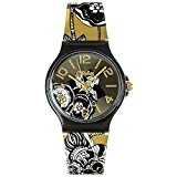 Teenie-Weenie Chic-Watches - Fleur prairie sépia - montres pour femmes et enfants avec bracelet en plastique - UC015
