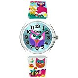 Teenie-Weenie Chic-Watches - Hibou et Forêt Animaux - montres pour femmes et enfants avec bracelet en plastique - UC031