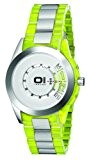 The One - AN08G01 - Turning Disc - Montre Homme - Quartz Analogique - Cadran Argent - Bracelet Acier/Plastique Vert