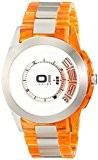 The One - AN08G07 - Turning Disc - Montre Homme - Quartz Analogique - Cadran Argent - Bracelet Acier/Plastique Orange