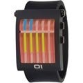 Thumbs Up ! & LED Yellow Black Red Steel Case with Black and BINGW102B1-Montre Mixte-Quartz