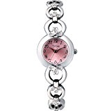 Time100 - Montre quartz femme et fille simple mode Gourmette Bracelet placage en alliage Style de bijoux Mode Rose pâle ...