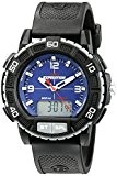Timex T49968 Men's Expedition Double Shock Indiglo Ana-Digi Blue Dial Black Resin Strap Chrono Dive Watch