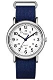 Timex - Unisexe - TW2P65800 - Weekender - Quartz Analogique - Cadran Blanc - Bracelet Nylon Bleu