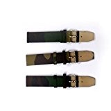 Toile en tissu vert militaire armée bracelet de montre 18 mm Designs assortis 868r18