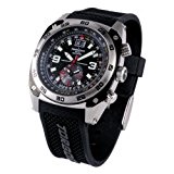 Torgoen -T07301 - Montre d'aviateur Homme - Quartz chronographe - Bracelet polyurethane noir