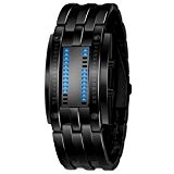 Transer Montre De Sport les hommes de luxe sont en acier inoxydable date acier LED numérique montres bracelet de sport ...