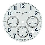Ulysse Nardin 32 mm cadran blanc pour 40 mm pour 353–88–7 Marine Montre chronographe