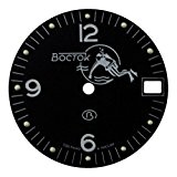 Vostok # 634 Cadran de Montres Vostok Amphibies Scuba Dude Black