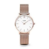 Watch Cluse Minuit Mesh Rose Gold / White CL30013
