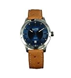 Watch Eberhard Aiglon Grande Taille Automatic Steel Blue Ostrich Leather 41030.6 CP