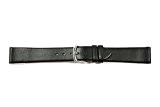 WCC Clip Odeon, lisse – Bracelet de montre en cuir, couleur : noir, largeur : 12 mm