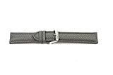 WCC de 87 A losanges, Bracelet de Montre cuir/textile, couleur : gris, largeur : 20 mm
