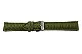 WCC de 87 A losanges, Bracelet de Montre cuir/textile, couleur : vert – Largeur : 20 Mm