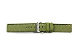 WCC de losanges 619, Bracelet en Cuir de Vachette () avec dessus et en plastique 2 bandes colorées, Couleur : Vert ; Largeur : ...