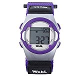 WobL Watch - Violet - montre de rappel 8 alarmes de vibration, aident à contrôler la transition du pot aux ...