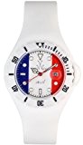 World Cup France Jelly Plastic Resin Case Silicone Strap Date Display Quartz